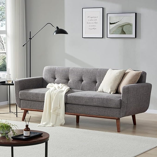 Kingfun 77.2" W Loveseat Sofa, Mid Century Modern Decor Love Seat Couches by KINGFUN-Anexcitingoption