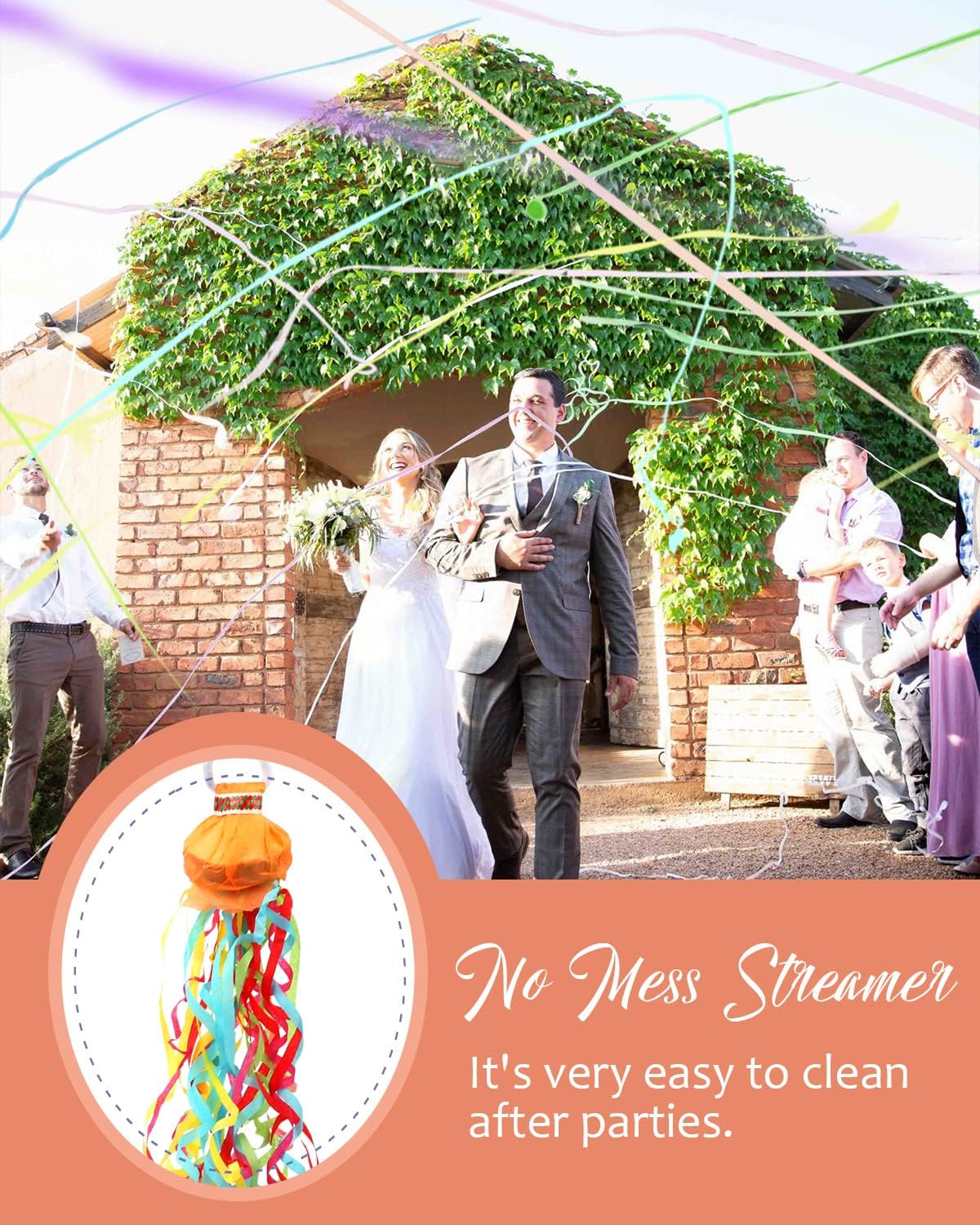 BATTIFE 30Pack Streamers Poppers - Colorful Hand Throw Confetti Poppers, No Mess Paper Crackers for Birthday Wedding Party Celebrations, Multi-Color