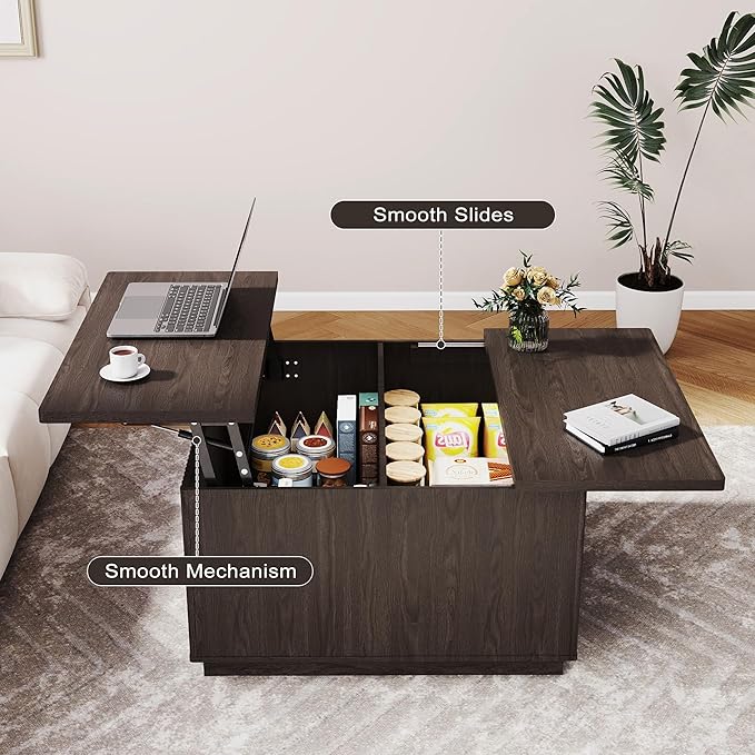 4-Piece Fluted Living Room Set Includes 31.5" Fluted Lift Top Coffee Table - Image 7