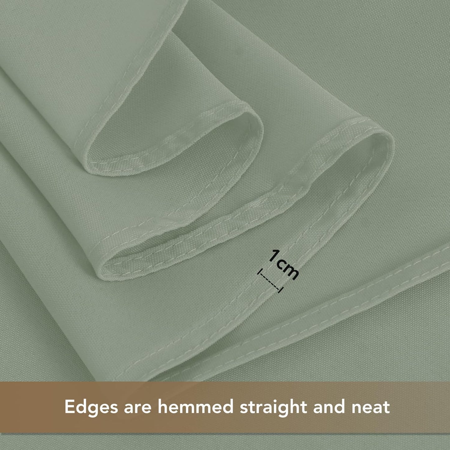 sancua Square Tablecloths 85x85 Inch, 2 Pack - Sage Green Fabric Table Cloth for Square or Round Tables, Washable Polyester Table Cover for Outdoor Party, Birthday, Buffet, Resturant