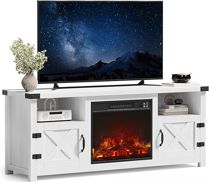 JUMMICO Fireplace TV Stand by JUMMICO