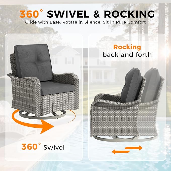 10-Seat Outdoor Wicker Patio Furniture Set - Image 5