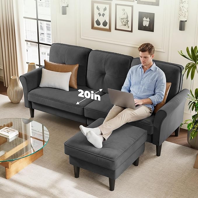 Welzona Sectional Couches for Living Room, L Shaped Couch - Image 3