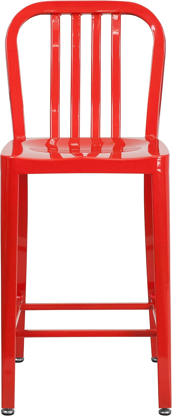 Flash Furniture Gael Commercial Grade 2 Pack 24" High Red Metal Indoor-Outdoor - Image 8