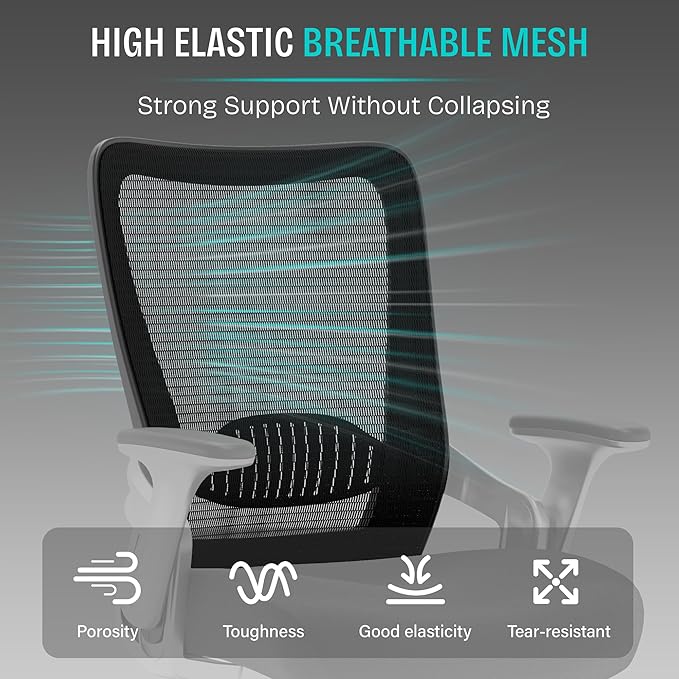 SUNNOW Office Chair, Ergonomic Computer Desk Chair, Sturdy Executive Task Chair - Image 8