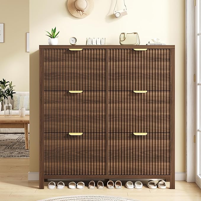 YOMILUVE 47.3" Shoe Cabinet Storage - Image 3