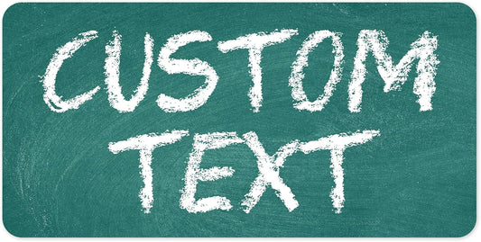 Custom Sign, Custom Street Sign, 11 Font Colors, 13 Font Styles, 4 Hole Options, 22 Sizes, 6x12 Inches, Rust Free DiBound, Fade Resistant, Made in USA by My Sign Center (Chalkboard Green)