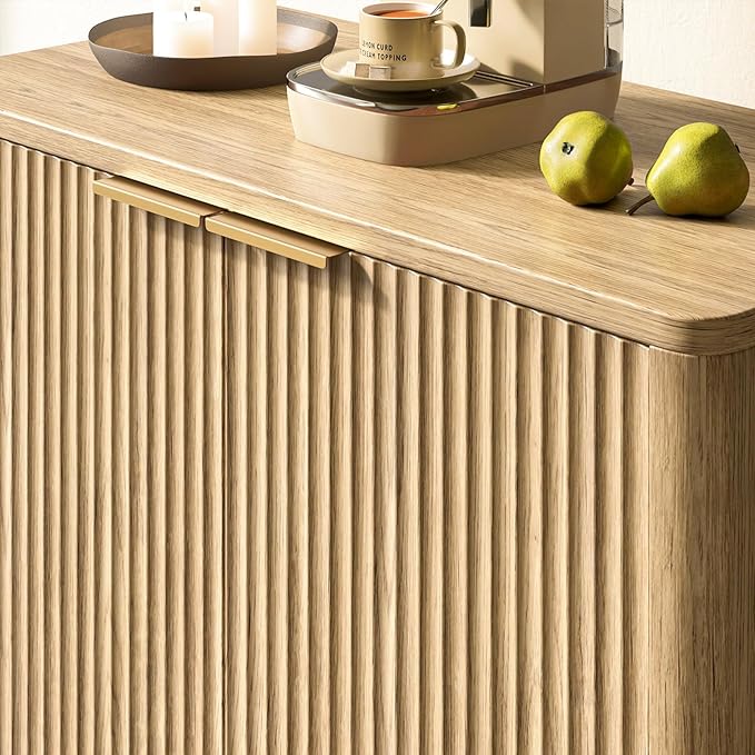 Evermagin 31.5" Oak Buffet Cabinet - Image 6