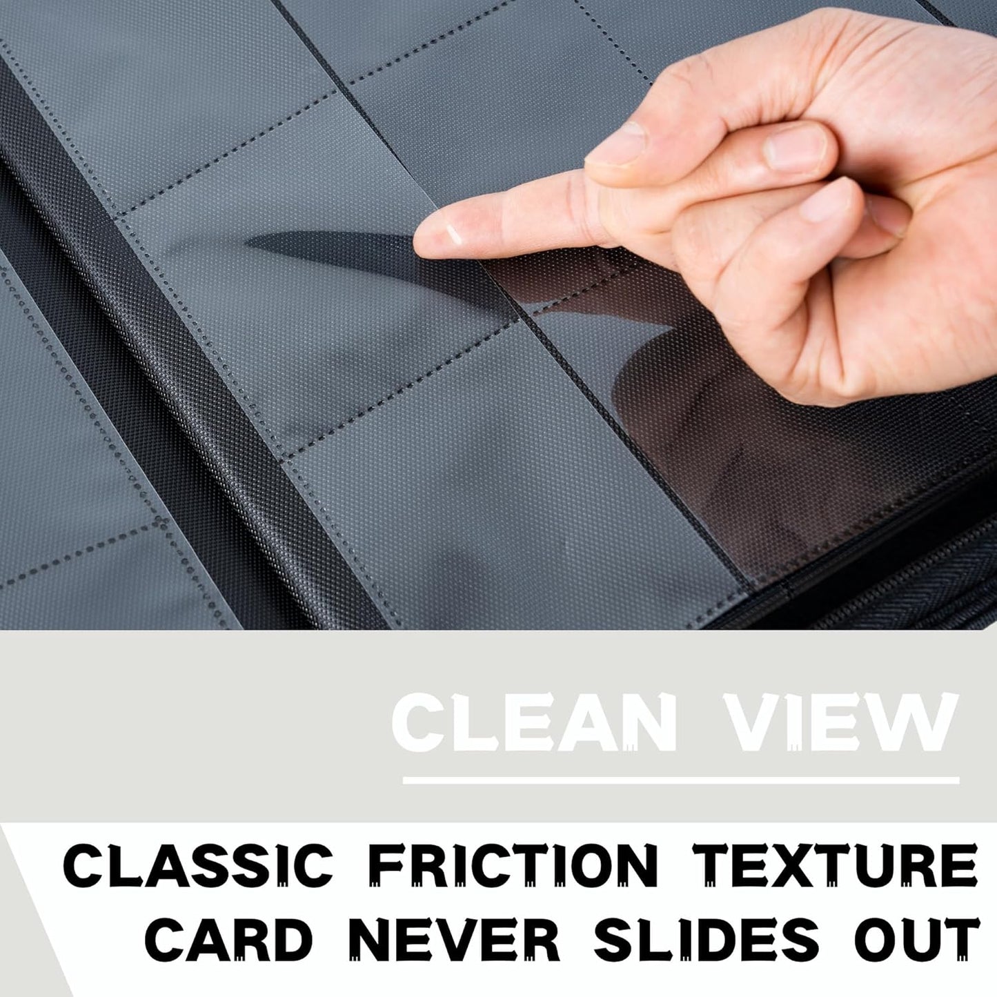 1600+ Pockets Trading Card Binder, 16-Pocket Card Ablum Compatible with MTG,Sports Cards & Other Standard Size Trading Card (WHITE)