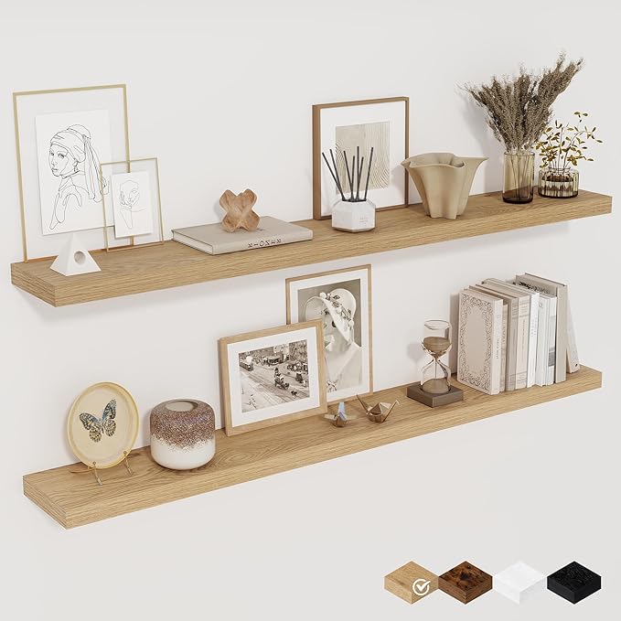 Fun Memories 48 Inch Floating Shelves by FunMemories