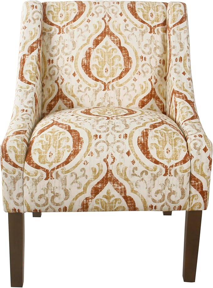 Homepop Home Decor | Upholstered Classic Swoop Arm Accent Chair | Accent Chairs - Image 3