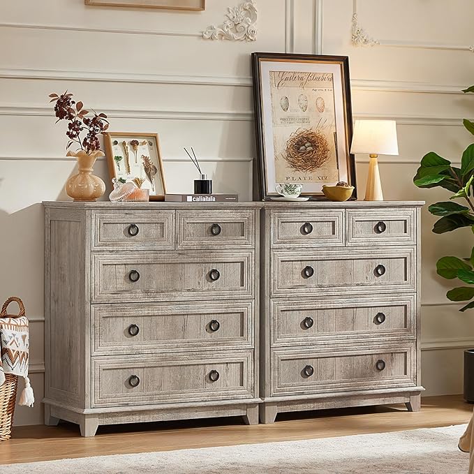 Joaxswe Farmhouse 5 Drawer Dresser by Joaxswe