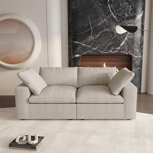 Cloud Modular Sectional Sofa Couch, 80.3" Convertible Couches Lovesofa by SofaFurniture