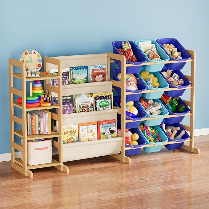 SpaceAid 3-in-1 Toy Storage Organizer by SpaceAid