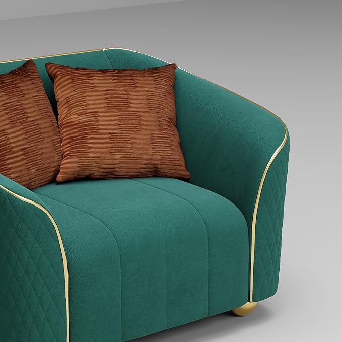 1-Piece Luxury Velvet Sofa Set for Living Room, Elegant Design Couch Set - Image 5