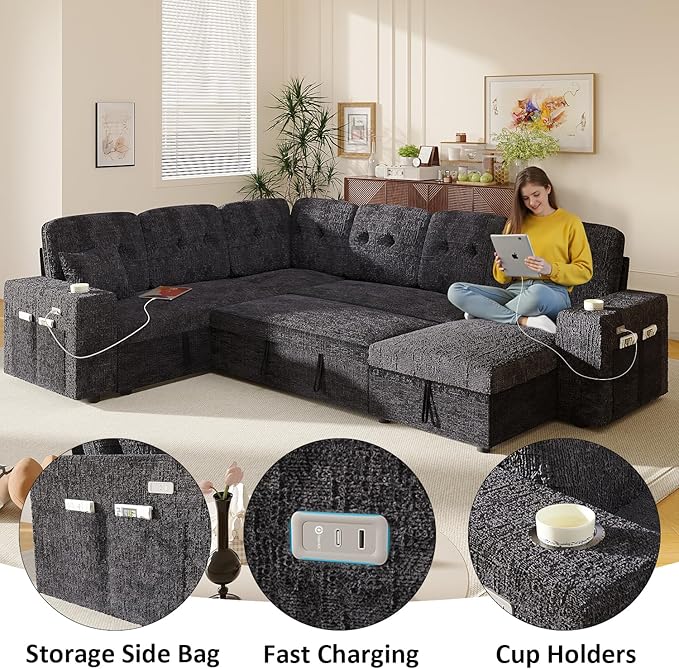 Modular Sectional Sleeper Sofa - Image 4