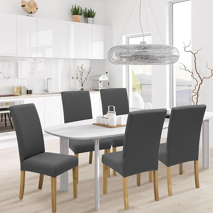 BIETYONE Stretch Dining Chair Covers Set of 2, Soft Removable Washable Kitchen - Image 2