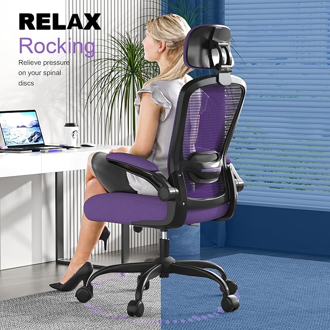 Mimoglad Office Chair, High Back Ergonomic Desk Chair - Image 5