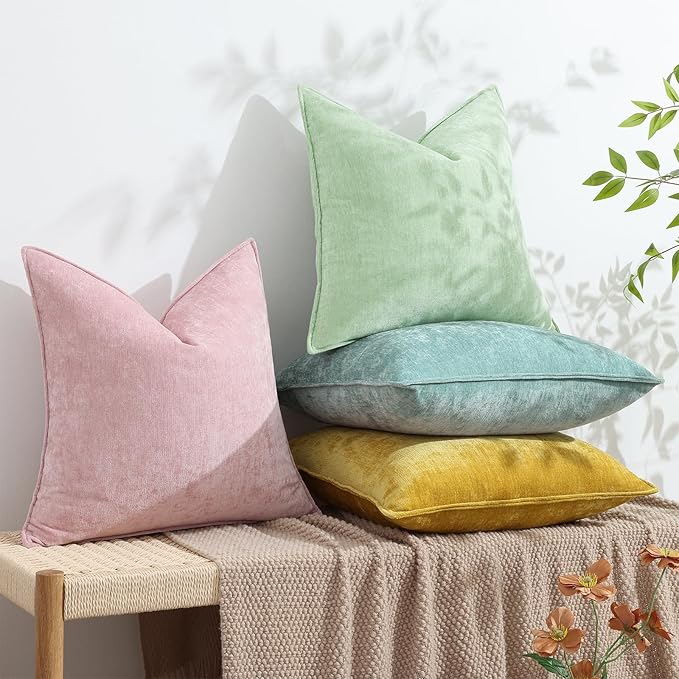 decorUhome Summer Couch Throw Pillow Covers 20x20 Set of 2, Decorative Soft - Image 5