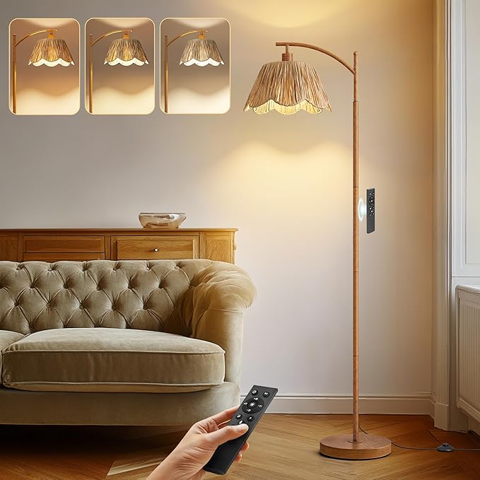 Oneach Boho Floor Lamp for Living Room by Oneach