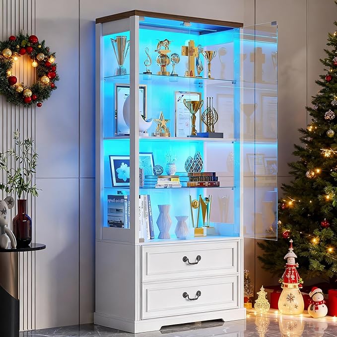 TAGELIER Glass Display Cabinet by TAGELIER