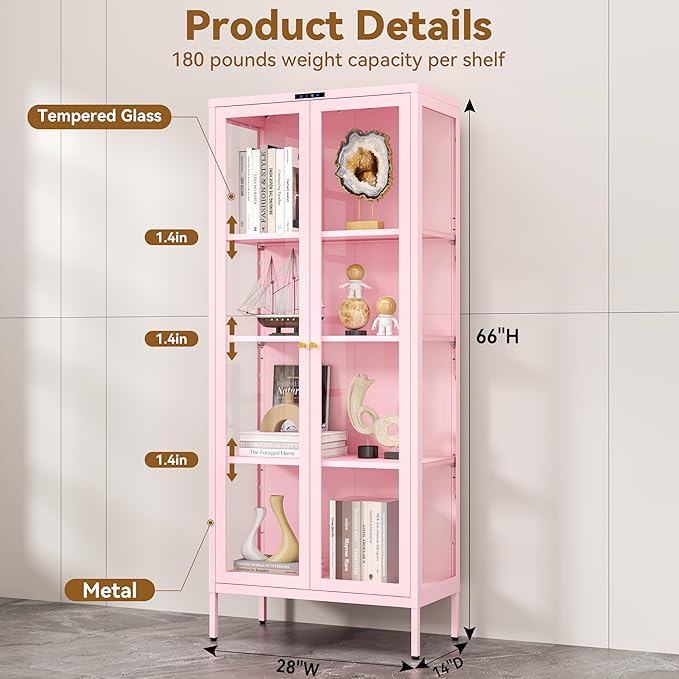 Polup Glass Display Cabinet - Image 3