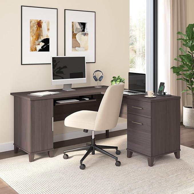 Bush Furniture 60-inch L Shaped Desk - Image 2