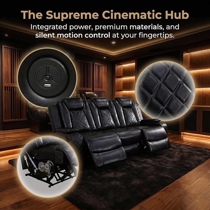 2-Piece Leather Power Recliner Sofa Set - Image 6