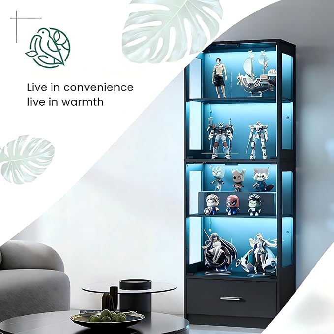 Lamtor Display Cabinet with Glass Doors - Image 8