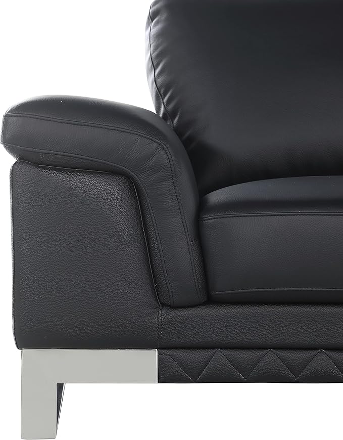 Blackjack Furniture Weston Collection Genuine Italian Leather Living Room Sofa - Image 13
