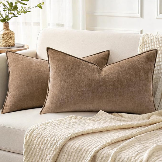 decorUhome Summer Couch Throw Pillow Covers 12x20 Set of 2, Decorative Soft by decorUhome