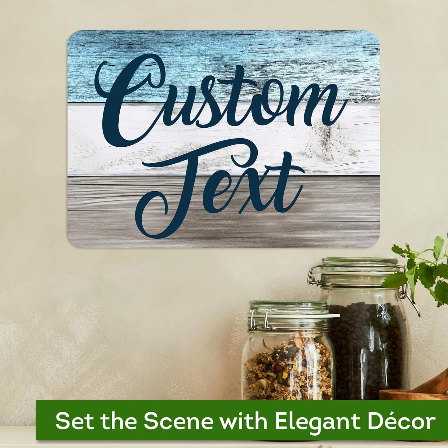 Custom Sign, Custom Street Sign, 11 Font Colors, 13 Font Styles, 4 Hole Options, 22 Sizes, 7x10 Inches, Rust Free DiBound, Fade Resistant, Made in USA by My Sign Center (Coastal)