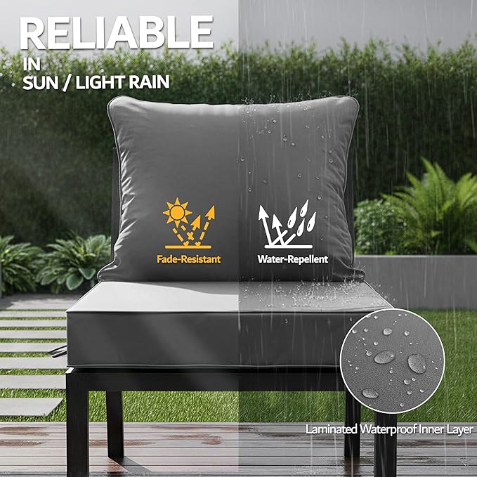 22x22 Inch Patio Chair Cushion - Image 3