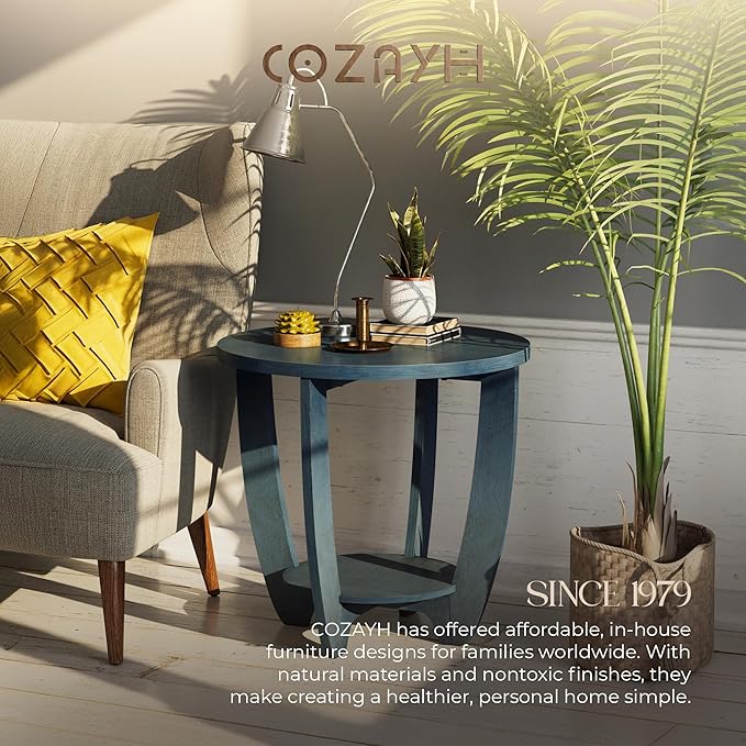 COZAYH Rustic Farmhouse End Table - Image 6