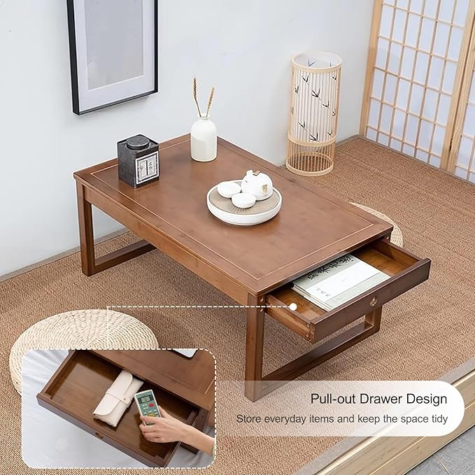Japanese Bamboo Low Floor Table Altar Table - Image 4