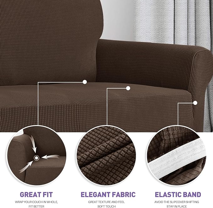 ZNSAYOTX Super Stretch Couch Cover Universal Sofa Covers - Image 3