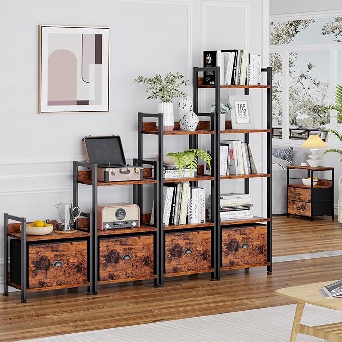 Furologee 5 Tier Bookshelf - Image 6