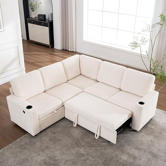 Modular Sectional Sleeper Sofa by LITVZ