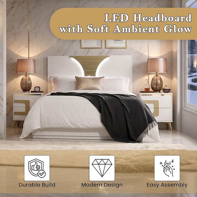 Kings Brand Furniture Claire 6-Piece Queen Size Bedroom Set - Image 3