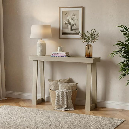 Plank+Beam Classic 36 Inch Console Table, Solid Pine Wood Entryway Table by PlankBeam