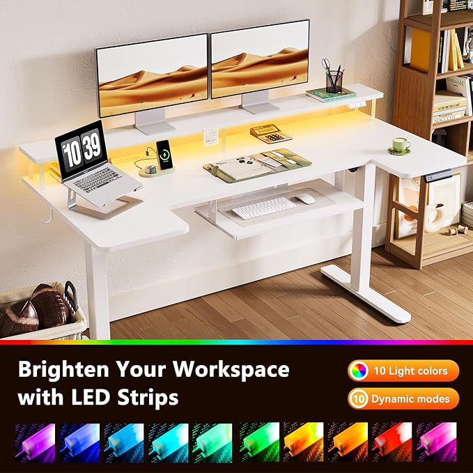 OffiGo U Shaped Electric Standing Desk - Image 8