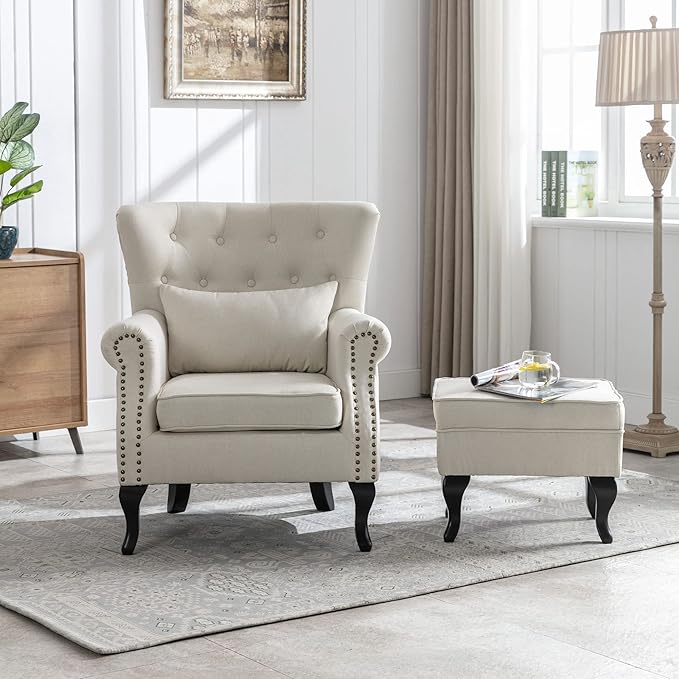 Set of 2 Mid-Century Modern Accent Chair - Image 2