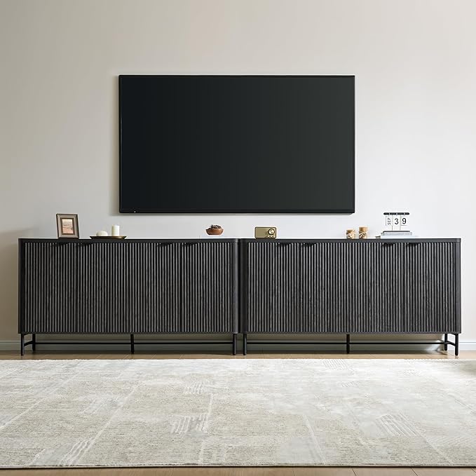 Fatmok 65" Fluted Buffet Cabinet - Image 6