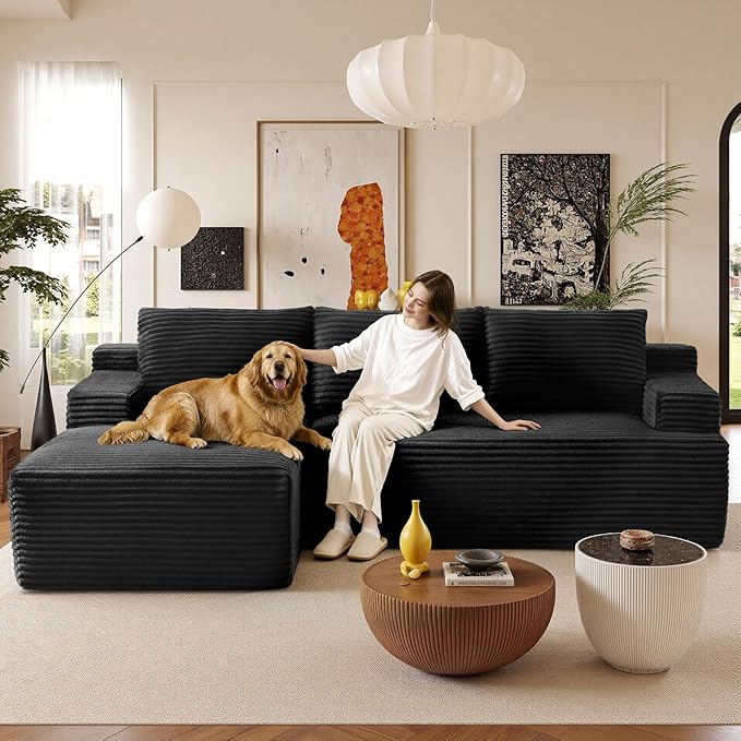 96" Sectional Couches for Living Room Cloud Couch Sofa - Image 9