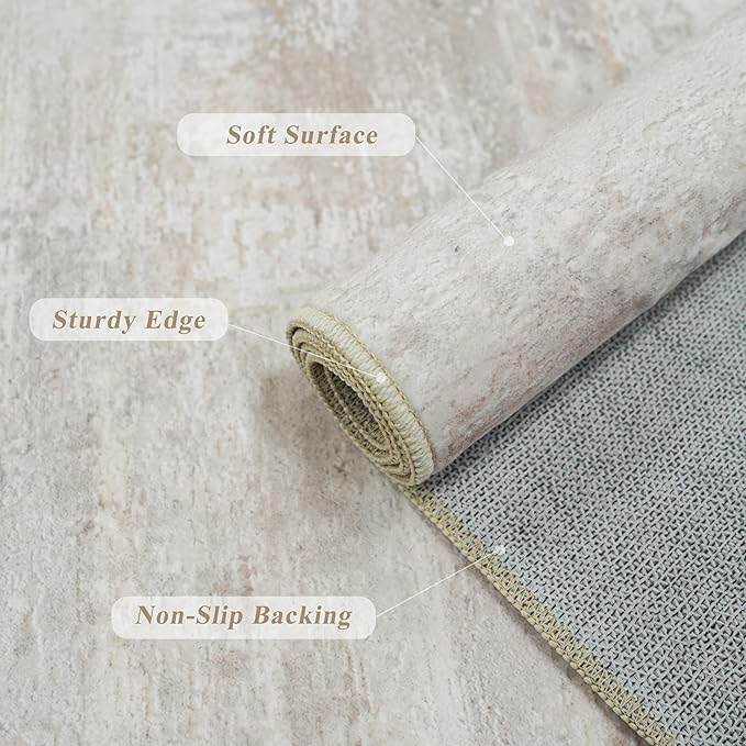 YOUFORTONG Runner Rug 2x10 Washable: Indoor Modren Abstract Long Kitchen Carpet - Image 6
