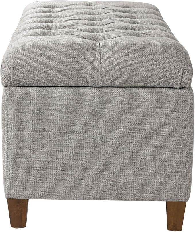 Homepop Home Decor Tufted Ainsley Button Storage Ottoman Bench - Image 11