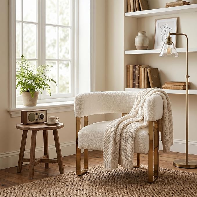 Barrel Accent Chairs Set of 2, Modern Side Chair - Image 3