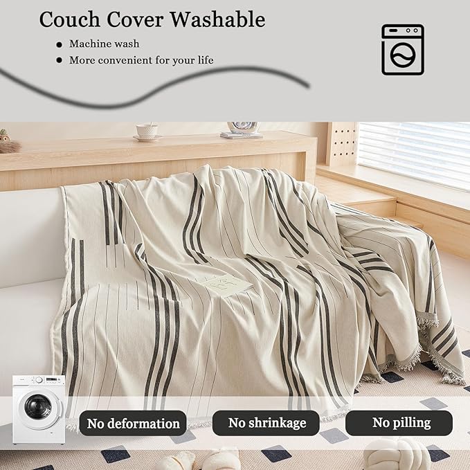 DREAMINGO Couch Cover Reversible Chenille Furniture Protector Sofa Covers - Image 7