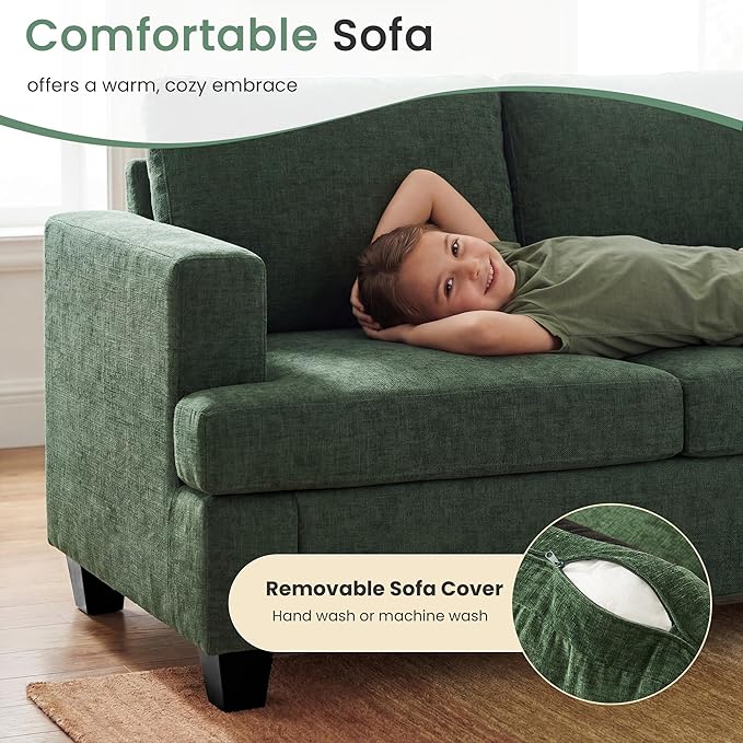 YOUDENOVA Sofa Couch, 3 Piece Set Comfy Sofa, 2 Loveseat & 3 Seater Sofa - Image 5