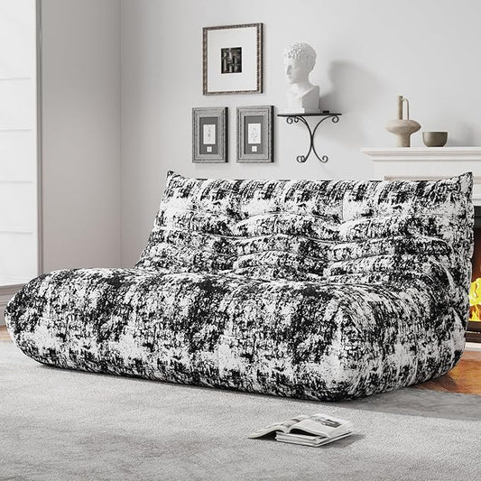 Bean Bag Chairs for Adults, Memory Foam Couch Loveseat Sofa Chair, Soft Teddy by WHGBJA